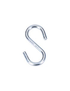 Pack 7 uds gancho forma "s" 30 mm zincado