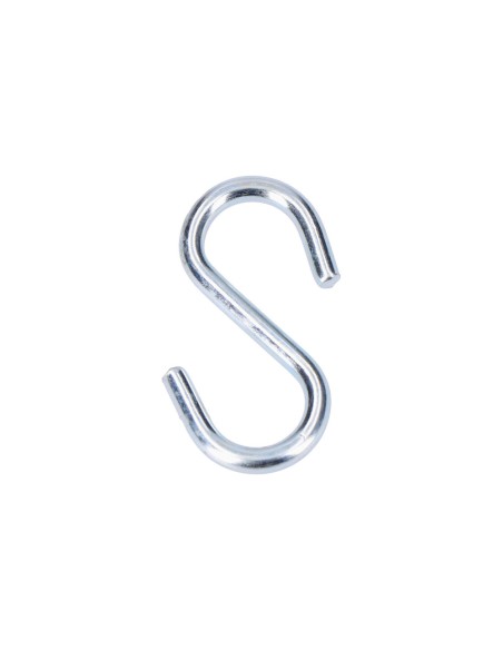 Pack 7 uds gancho forma "s" 30 mm zincado