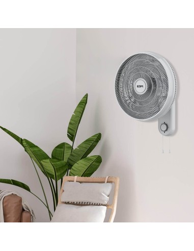 Ventilador pared blanco, potencia 55 w, aspas...