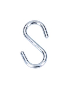 Pack 4 uds. gancho forma "s" 40 mm zincado