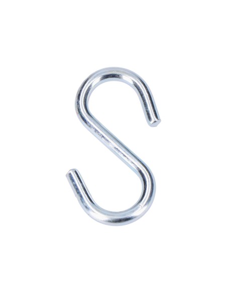 Pack 4 uds. gancho forma "s" 40 mm zincado