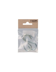 Pack 2 uds. gancho forma "s" 60mm zincado 2