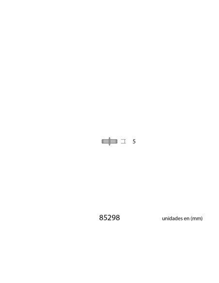 Pack 16 uds. porta-estante de hierro redondo nº 5 níquel