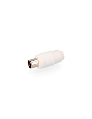 Clavija tv 9,5mm. recta macho retractilado