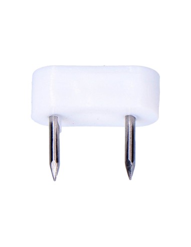 Pack 6 uds. tope armario 2 puntas 7x18mm blanco