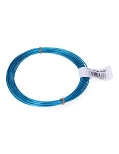 Alambre aluminio azul claro, calibre ø1,5 mm x 5 m