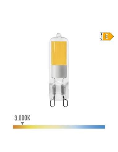 Bombilla g9 led 5 w 550 lm 3000 k luz calida cristal