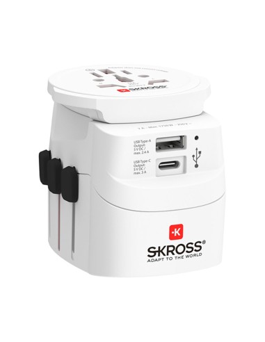 Set 2 multi adaptadores de viaje skross 1302472