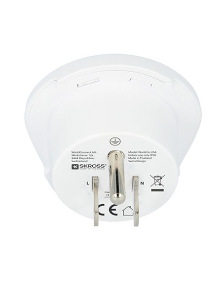 Adaptador mundial a estados unidos skross 1500221-e