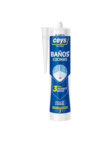 Ceys triprotect cocina/baño blanco cartucho