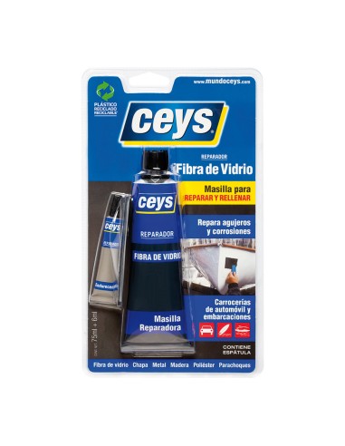 Ceys reparador fibra vidrio 75ml+6ml blister 505002