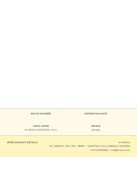 Ceys cinta americana blanca rollo 10m x 50mm. 507650