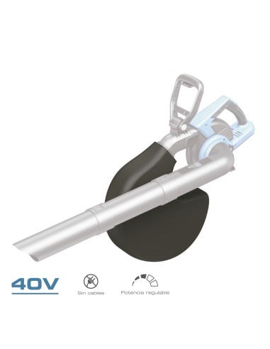 Soplador/aspirador/triturador 40v (sin baterias...