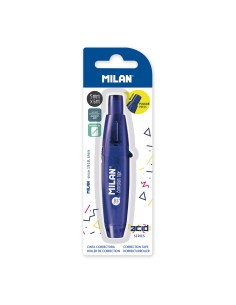 Cinta correctora con pulsador 5 mm x 6 m serie acid azul blister 2