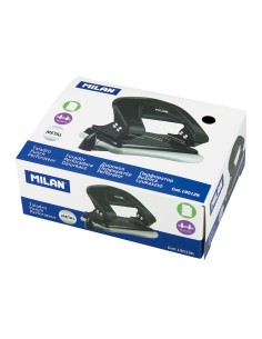 Perforadora para papel con guía negro 2