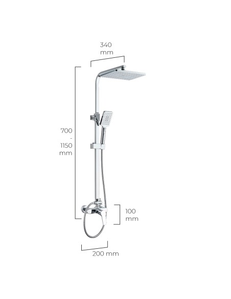 Conjunto de ducha serie altea