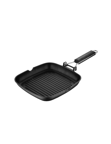 Sarten asador de aluminio prensado ind expert 24 x 24 x 3,7 cm
