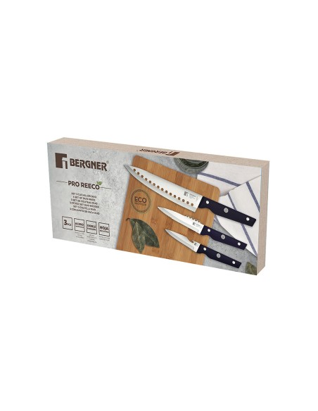 Juego de cuchillos 3 piezas de acero inoxidable pro reeco