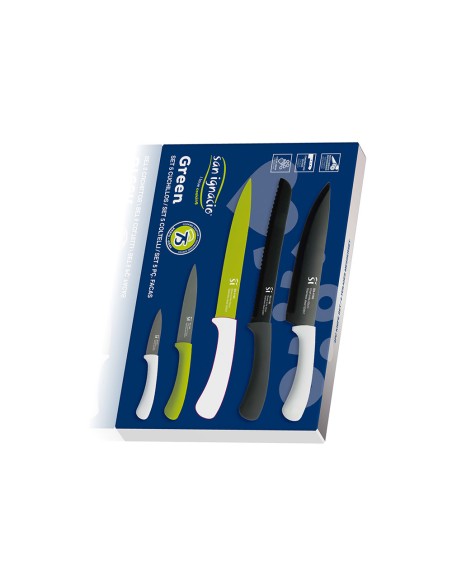 Juego de cuchillos 5 piezas acero inoxidable green