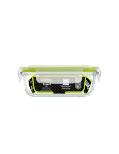 Fiambrera hermética rectangular borosilicato expert 370 ml