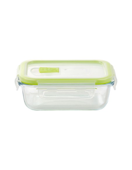Fiambrera hermética rectangular borosilicato expert 370 ml