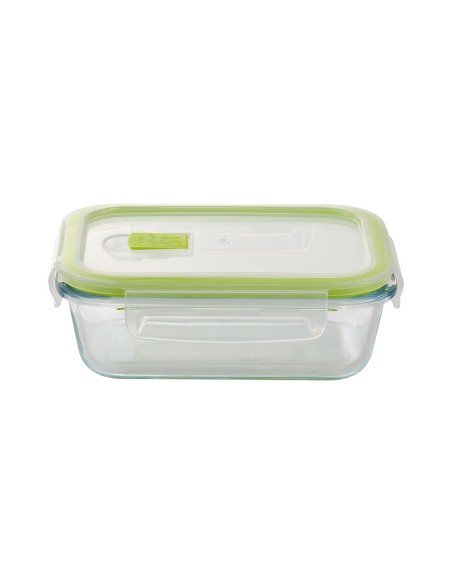 Fiambrera hermética rectangular borosilicato expert 640 ml