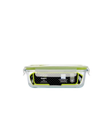 Fiambrera hermética rectangular borosilicato expert 1040 ml
