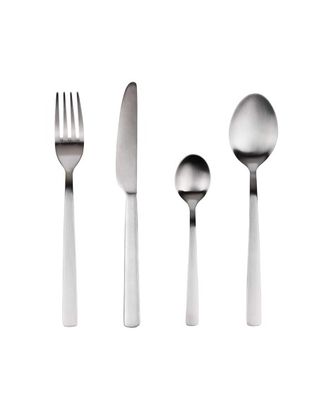 Cuberteria 24 piezas de acero inoxidable reciclado mate root sg7770 san ignacio