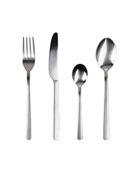 Cuberteria 24 piezas de acero inoxidable reciclado brillo earth sg7775 san ignacio
