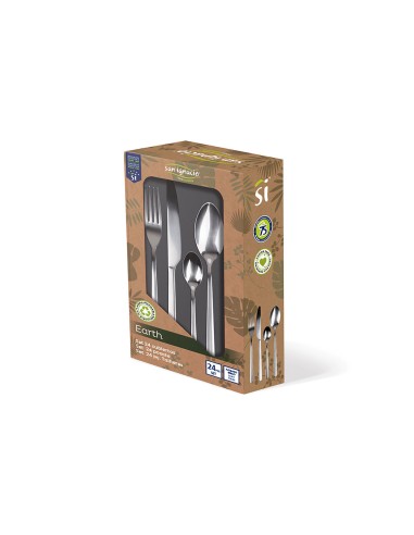 Cuberteria 24 piezas de acero inoxidable...