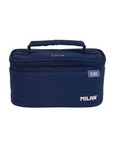 Bolsa isotérmica porta alimentos pequeña con 1 recipiente (1,5 l) serie 1918, azul marino milan