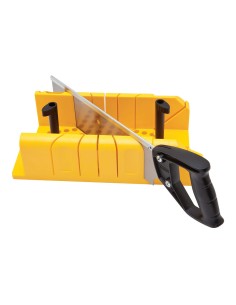 Ingletadora de plástico con sistema de bloqueo y serrucho 1-20-600 stanley