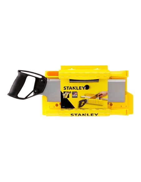 Ingletadora de plástico con sistema de bloqueo y serrucho 1-20-600 stanley