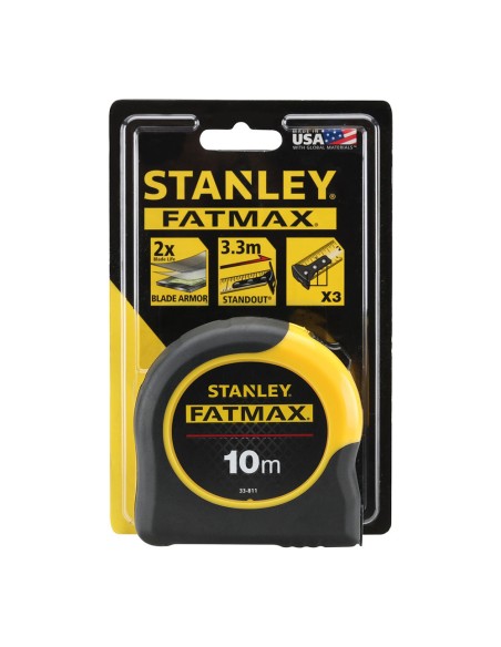Flexómetro 10m x 32mm blade armor 0-33-811 stanley