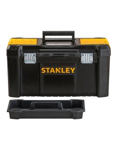 Caja de herramientas de plástico 19"/48cm con cierres de metal stst1-75521 stanley 2