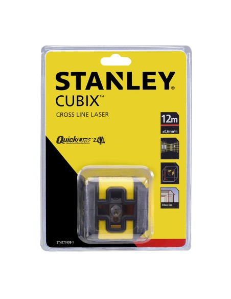 Nivel láser rojo en cruz cubix. alcance 12m stht77498-1 stanley