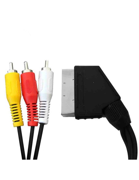 Euroconector macho a 3rca salida 1,5m