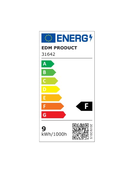 Downlight led empotrar 9 w 806 lm ra80 3200 k redondo color cromo ø9 cm