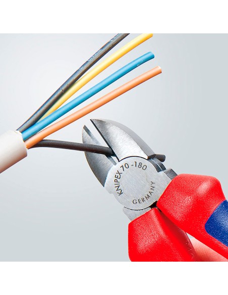 Alicates de corte diagonal 185 x 54 x 22mm