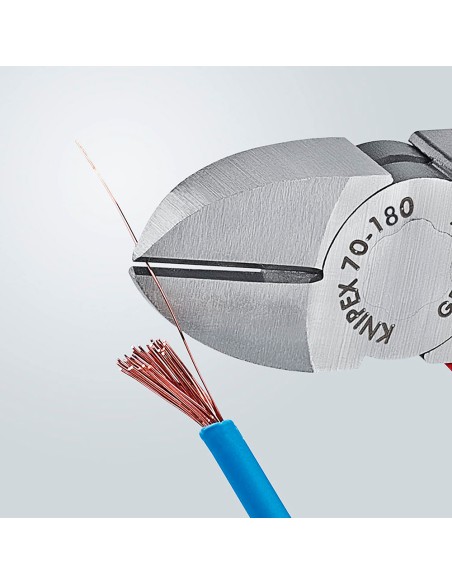 Alicates de corte diagonal 185 x 54 x 22mm