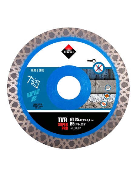 Disco diamantado tvr ø125mm superpro r30987 rubi