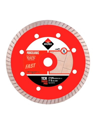 Disco diamantado tcr ø125mm superpro r31973 rubi