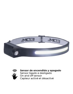 Linterna frontal con sensor recargable 2