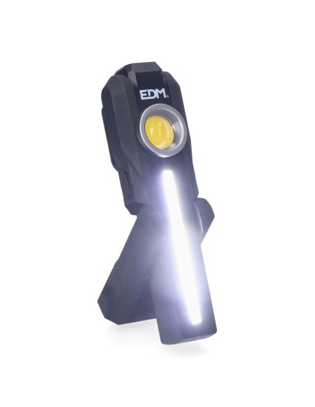 Linterna de trabajo cob 200lm + 200lm + spot superior 50lm