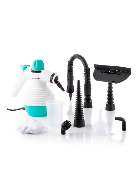 Vaporeta de mano multiusos con accesorios 9 en 1 steany 0,35 l 3 bar 1000 w