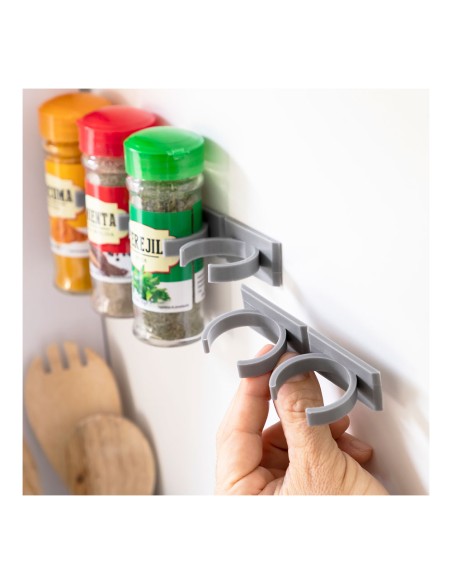 Organizador de especias adhesivo y divisible jarlock v0103336 innovagoods