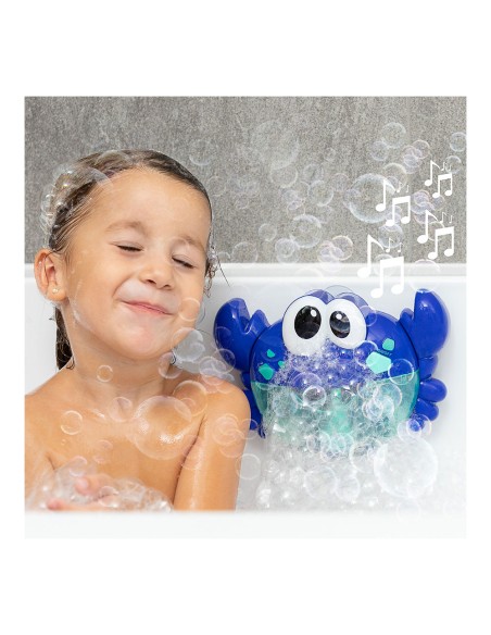 Cangrejo musical con pompas de jabón para baño crabbly v0101212 innovagoods