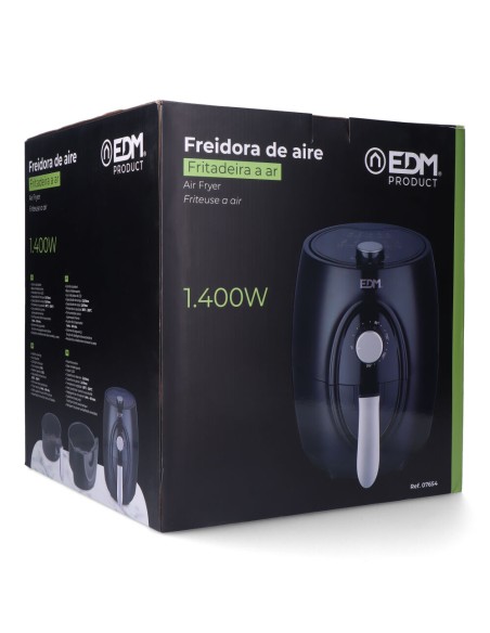 Freidora de aire 3,6l 1400w con cesta edm