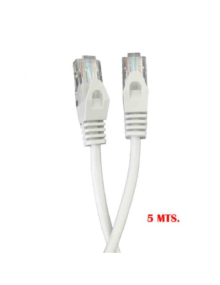 Cable utp cat.5e latiguillo rj45 "outex" 5 m