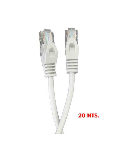 Cable utp cat.5e latiguillo rj45 "outex" 20 m